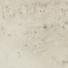 Mesa redonda de exterior en cerámica travertino claro Made in Italy - Pegaso Viadurini