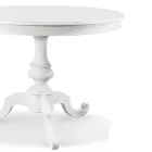 Mesa de salón redonda extensible en madera Made in Italy - Vittoria Viadurini