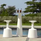 Mesa redonda de polietileno Slide Hoplà (H110) hpl top fabricado en Italia Viadurini