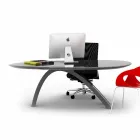 Mesa / escritorio de oficina de diseño Jatz II hecho en Italia Viadurini