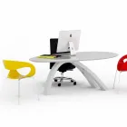 Mesa / escritorio de oficina de diseño Jatz II hecho en Italia Viadurini