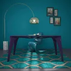 Mesa de escritorio de diseño moderno producida en Italia, Pomarolo Viadurini