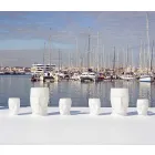 Mesa / taburete de exterior de diseño Adan by Vondom, en polietileno Viadurini