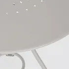 Mesa de jardín redonda estilo Shabby Chich en acero pintado - Enchantment Viadurini