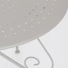 Mesa de jardín redonda estilo Shabby Chich en acero pintado - Enchantment Viadurini