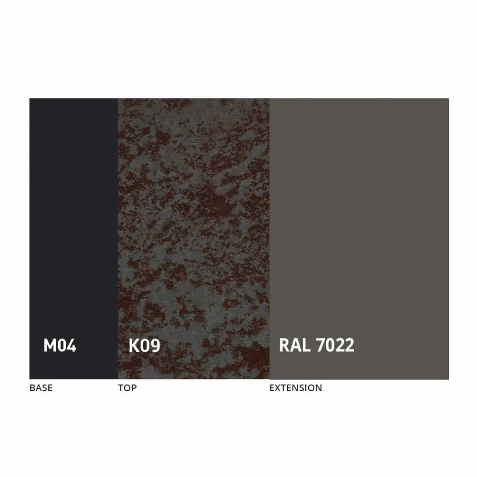 Mesa de comedor redonda extensible a 165 cm con tapa de cerámica - Pistolero Viadurini