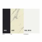 Mesa de comedor redonda extensible a 165 cm con tapa de cerámica - Pistolero Viadurini