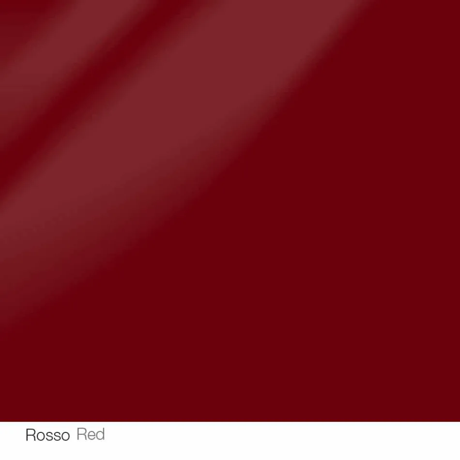 Mesa redonda de diseño d.120 con tapa de cristal fabricada en Italia Cristal Viadurini