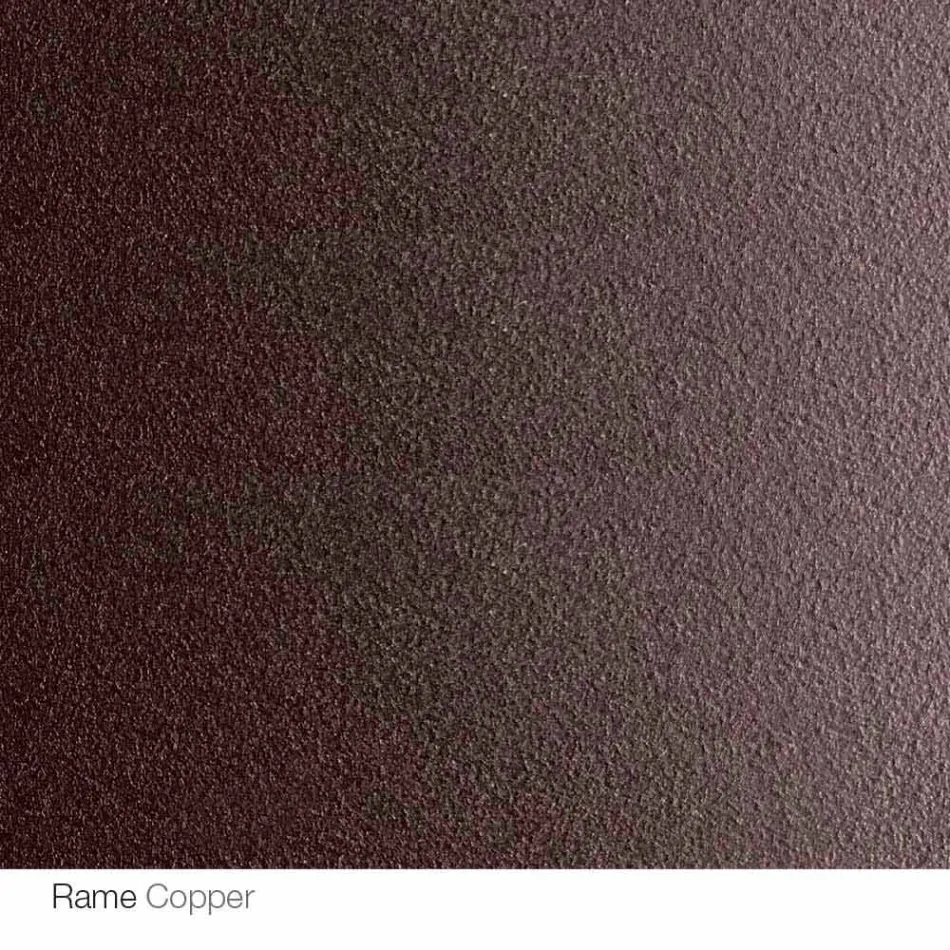 Mesa redonda de diseño d.160 con tapa de cristal fabricada en Italia Cristal Viadurini