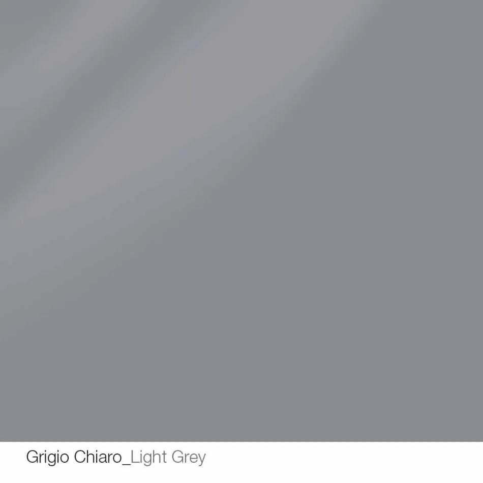 Mesa redonda de diseño d.160 con tapa de cristal fabricada en Italia Cristal Viadurini