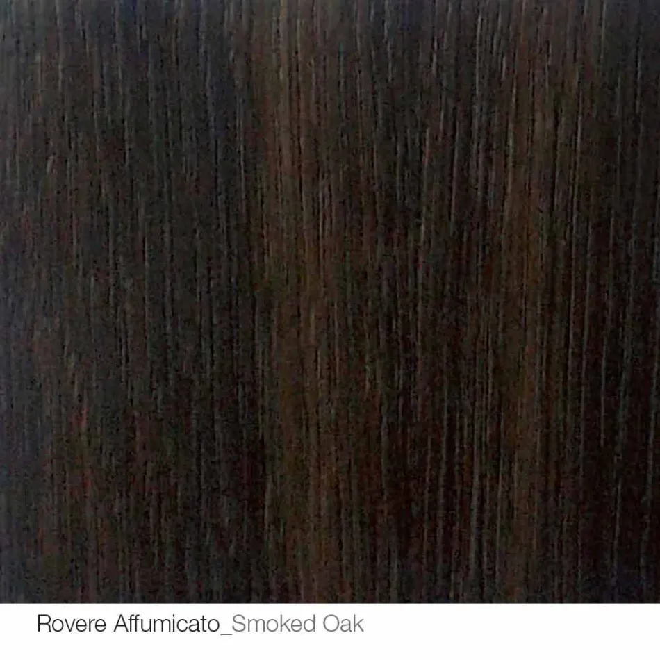 Mesa redonda de diseño d.160 con tapa de cristal fabricada en Italia Cristal Viadurini