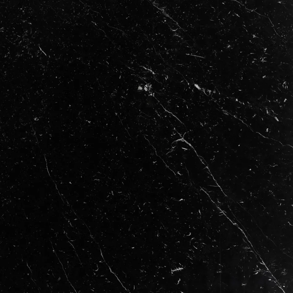 Eero Saarinen Mesa Tulip H 73 con Tapa de Mármol Marquinia Negro Made in Italy - Escarlata Viadurini