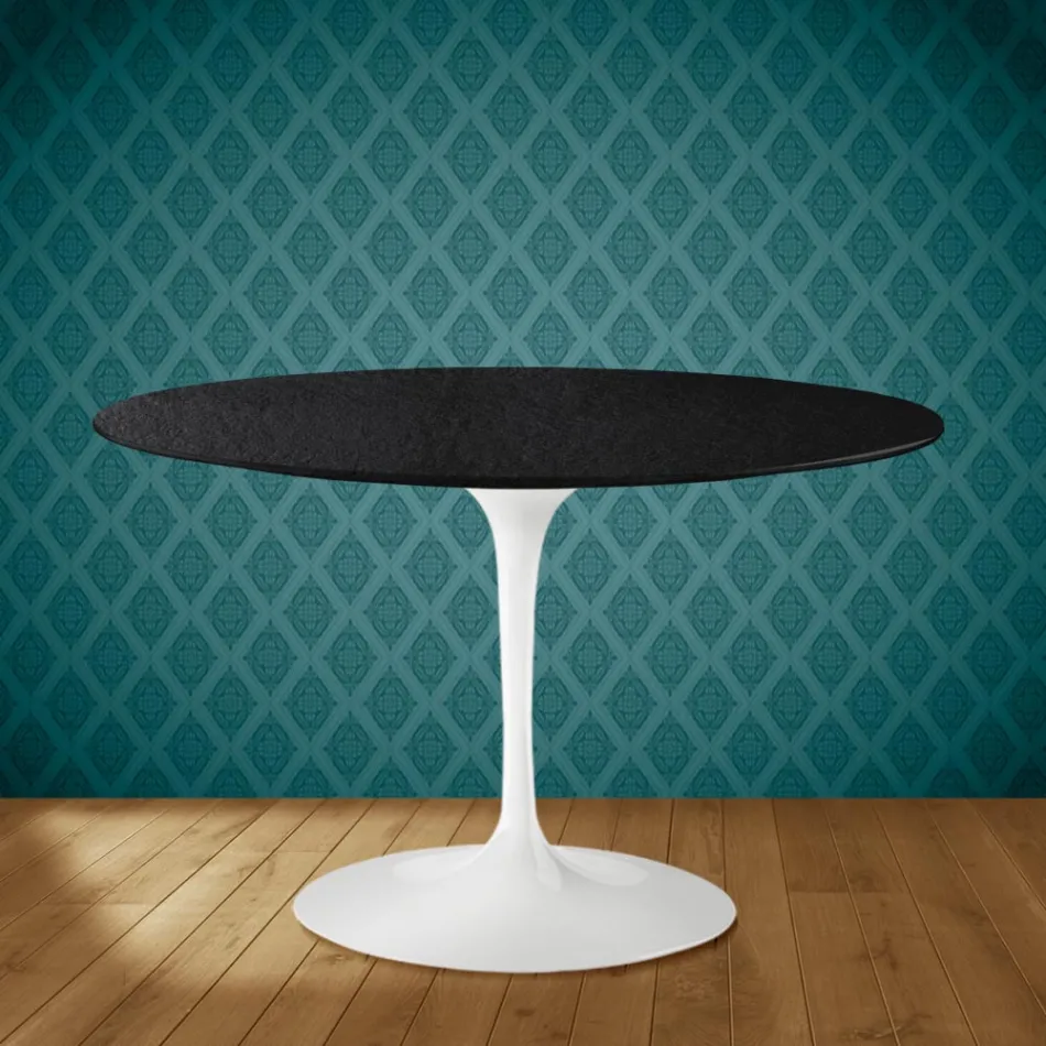 Mesa Tulip Eero Saarinen H 73 en Cerámica Sirius Made in Italy - Escarlata Viadurini
