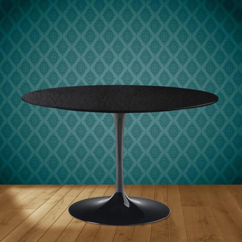 Mesa Tulip Eero Saarinen H 73 en Cerámica Sirius Made in Italy - Escarlata Viadurini