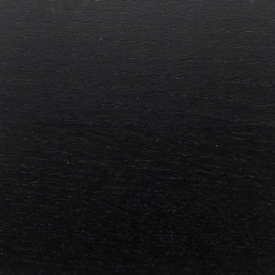 Mesa Tulip Eero Saarinen H 73 Ovalada en Roble Teñido de Negro Made in Italy - Escarlata Viadurini