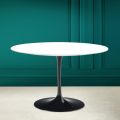 Mesa Tulip Eero Saarinen H 73 Redonda en Blanco Absoluto Made in Italy - Scarlet