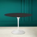 Mesa Tulip Eero Saarinen H 73 Redonda en Cerámica Negra Suave Made in Italy - Scarlet
