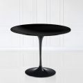 Eero Saarinen Mesa Tulip H 74 con Tablero Laminado Líquido Negro Made in Italy - Scarlet