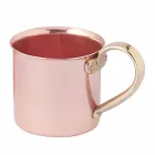 Tazas de Cobre Martillado a Mano con Asa 6 Piezas Made in Italy - Giambattista Viadurini