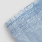 Toalla de baño de lino pesado azul claro de diseño de lujo italiano - Jojoba Viadurini