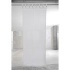 Cortina de lino claro blanco con encaje Diseño elegante Made in Italy - Geogeo Viadurini