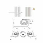 Radiador de baño de diseño vertical Suelo eléctrico 450 Watt - Ottolungo Viadurini