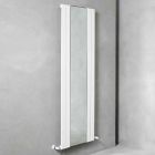 Radiador de baño vertical de diseño en acero con espejo de 587 W - Picchio Viadurini
