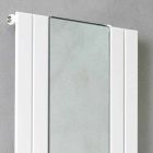 Radiador de baño vertical de diseño en acero con espejo de 587 W - Picchio Viadurini