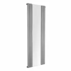 Radiador de baño vertical de diseño en acero con espejo de 587 W - Picchio Viadurini
