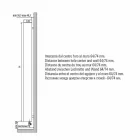 Radiador de baño de diseño moderno con pared hidráulica de hasta 840 vatios - Ottolungo Viadurini