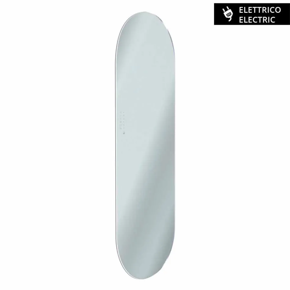 TERMOARREDO diseño eléctrico Brian vidrio templado, fabricado en Italia Viadurini