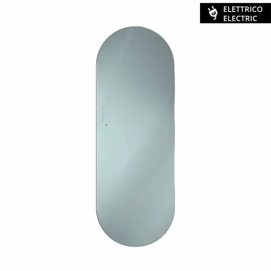 TERMOARREDO diseño eléctrico Brian vidrio templado, fabricado en Italia Viadurini