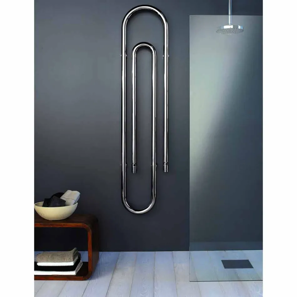 TERMOARREDO diseño hidráulico grapas con acabado de cromo por Scirocco H Viadurini