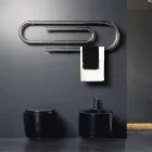 TERMOARREDO diseño hidráulico grapas con acabado de cromo por Scirocco H Viadurini