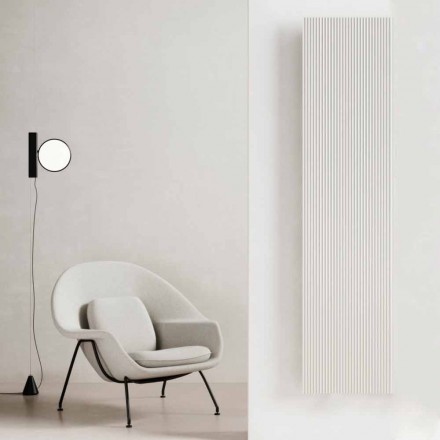 Radiador de pared eléctrico de diseño vertical en acero 900 W - 1000 líneas Viadurini