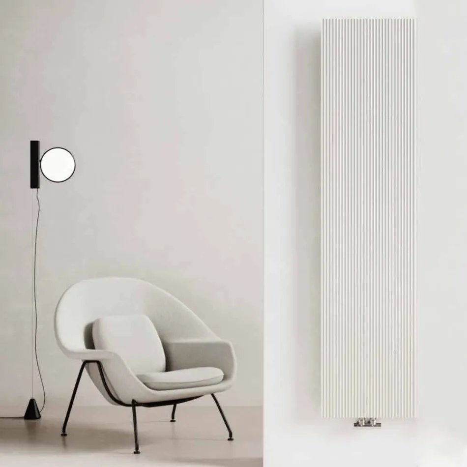 Radiador de pared hidráulico de diseño vertical en acero 900 W - 1000 líneas Viadurini