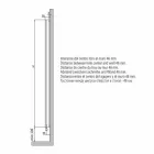 Radiador de pared eléctrico de diseño en aluminio moderno 1000 W - 100 líneas Viadurini