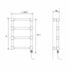 Radiador eléctrico modular en latón cromado o dorado de 200 W - Caesar Viadurini