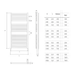 Radiador Eléctrico Cromado Hasta 1000 Vatios Made in Italy - Berenice Viadurini