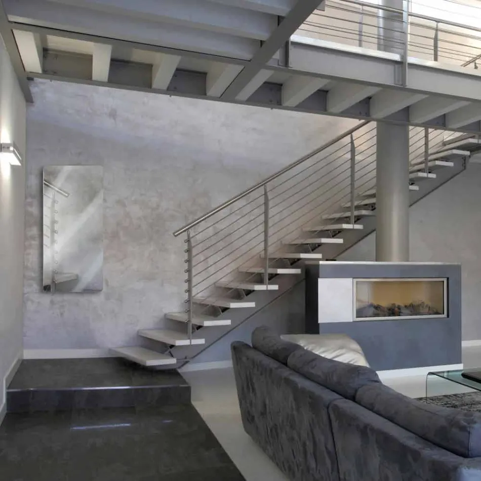 Radiador eléctrico de espejo hasta 1500 Watt modelo Jonny Viadurini