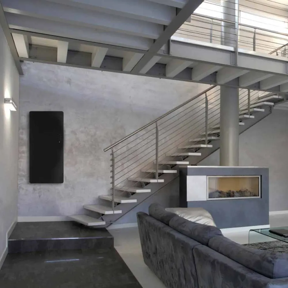 TERMOARREDO eléctrica de diseño en vidrio templado Jonny Viadurini