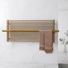 Radiador eléctrico de acero al carbono color beige fabricado en Italia - Solaris Viadurini