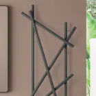 Radiador eléctrico de acero con tubos de sección redonda fabricado en Italia - Aleatorio Viadurini