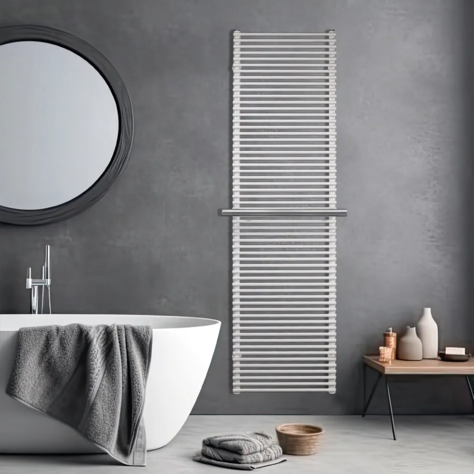 Radiador eléctrico de acero en varios tamaños fabricado en Italia - Brace Viadurini