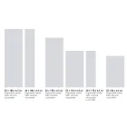 Radiador Eléctrico de Polvo de Mármol Italiano Liso 1200W - Linee Viadurini