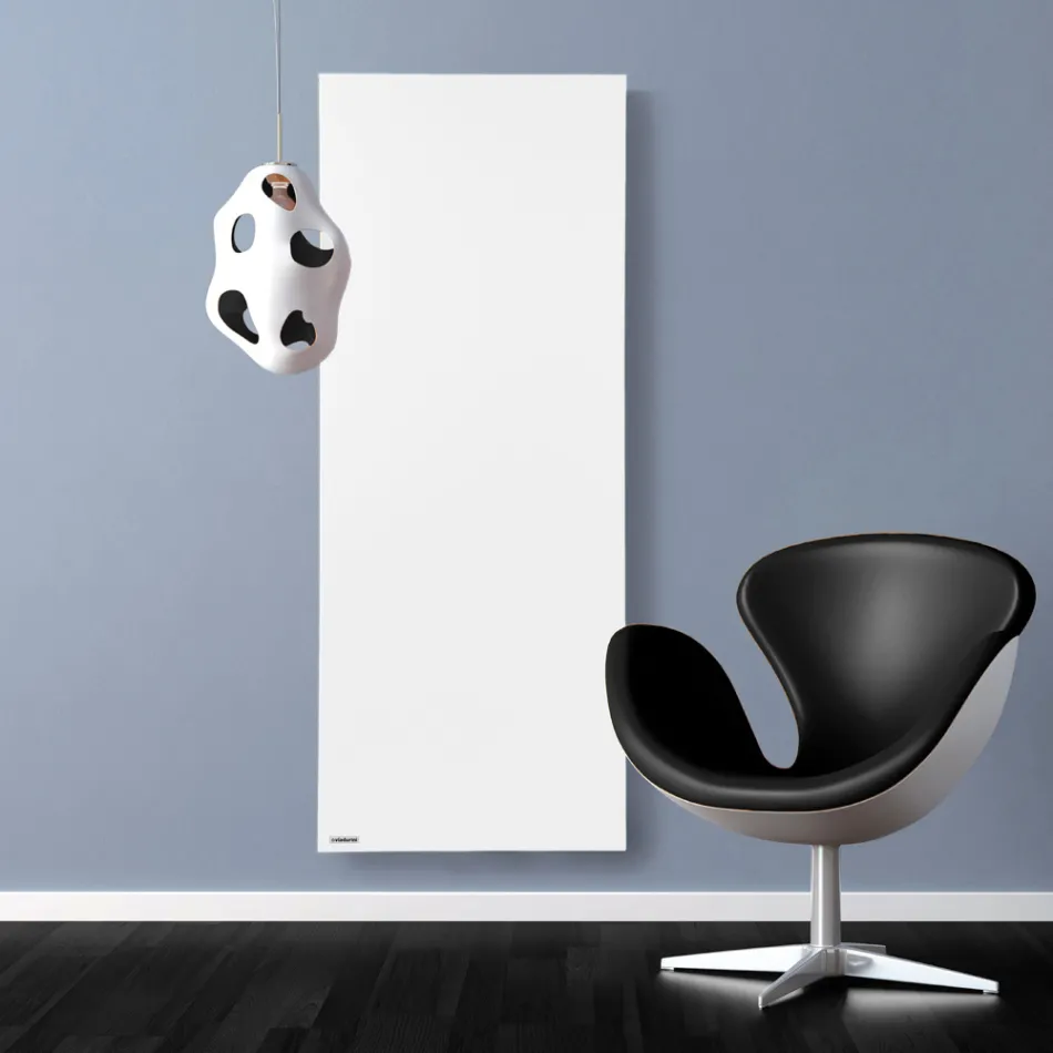 Radiador Eléctrico en Polvo Mármol Italiano Liso Hasta 1200W - Líneas Viadurini