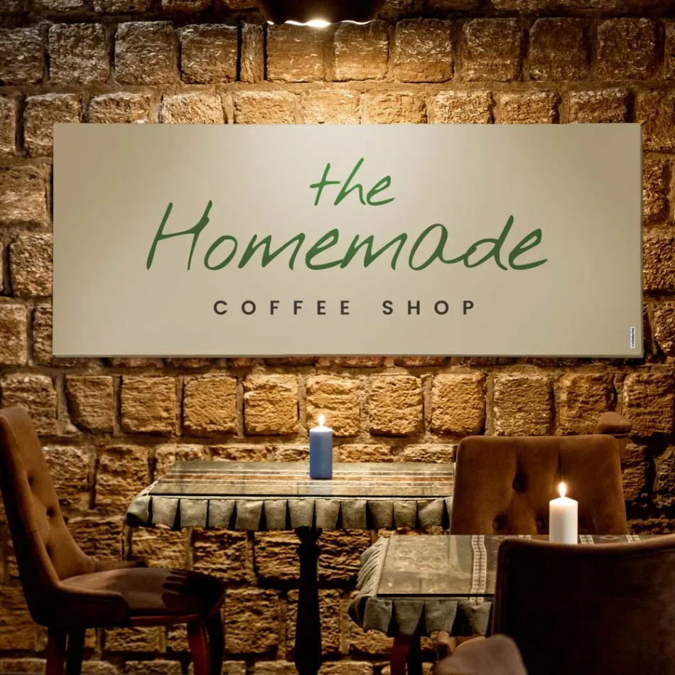 Radiador eléctrico personalizable en polvo de mármol Made in Italy - Lineep Viadurini