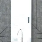 Radiador eléctrico de vidrio y aluminio Made in Italy - Glaze Viadurini