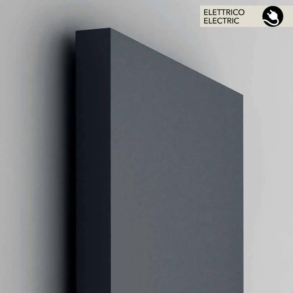 radiador eléctrico vertical con la cubierta en acero Scirocco H Light Viadurini