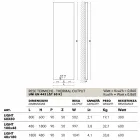 radiador eléctrico vertical con la cubierta en acero Scirocco H Light Viadurini